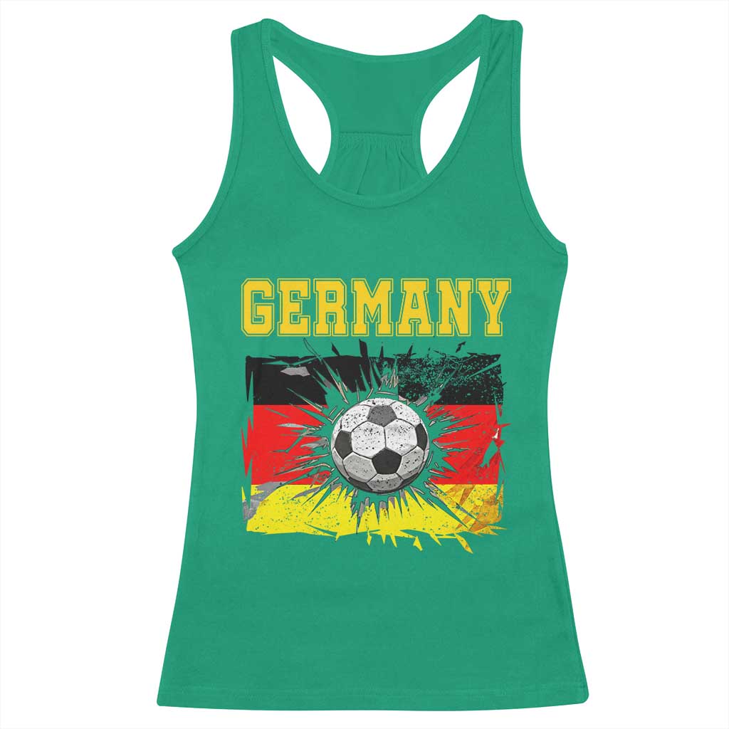 Germany Soccer Fan Racerback Tank Top German Football Game Day Supporter