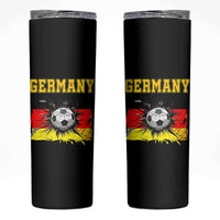 Germany Soccer Fan Skinny Tumbler German Football Game Day Supporter