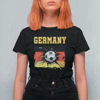 Germany Soccer Fan T Shirt For Women German Football Game Day Supporter