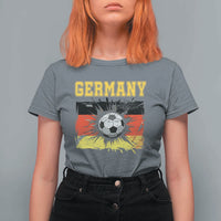 Germany Soccer Fan T Shirt For Women German Football Game Day Supporter