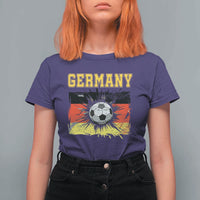 Germany Soccer Fan T Shirt For Women German Football Game Day Supporter
