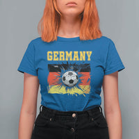 Germany Soccer Fan T Shirt For Women German Football Game Day Supporter