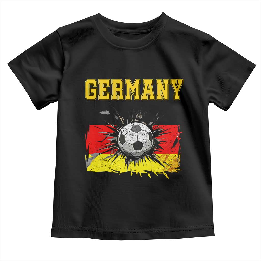 Germany Soccer Fan Toddler T Shirt German Football Game Day Supporter