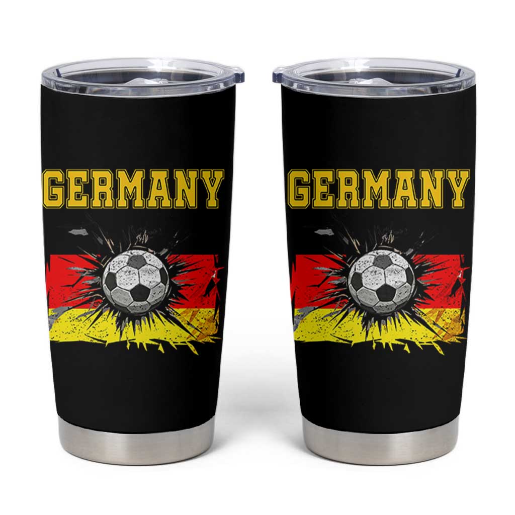 Germany Soccer Fan Tumbler Cup German Football Game Day Supporter