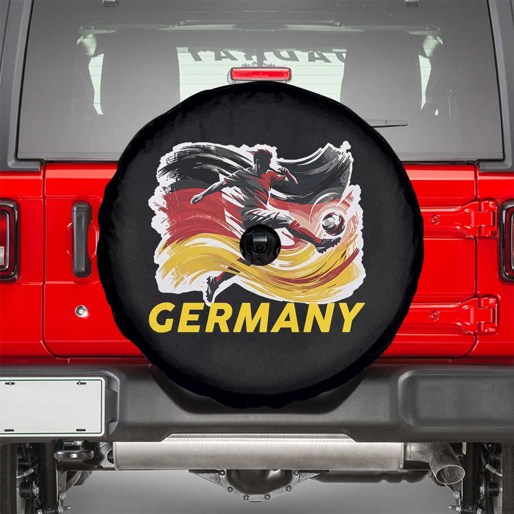 Germany Soccer Fan Spare Tire Cover German Football Flag Game Day Supporter