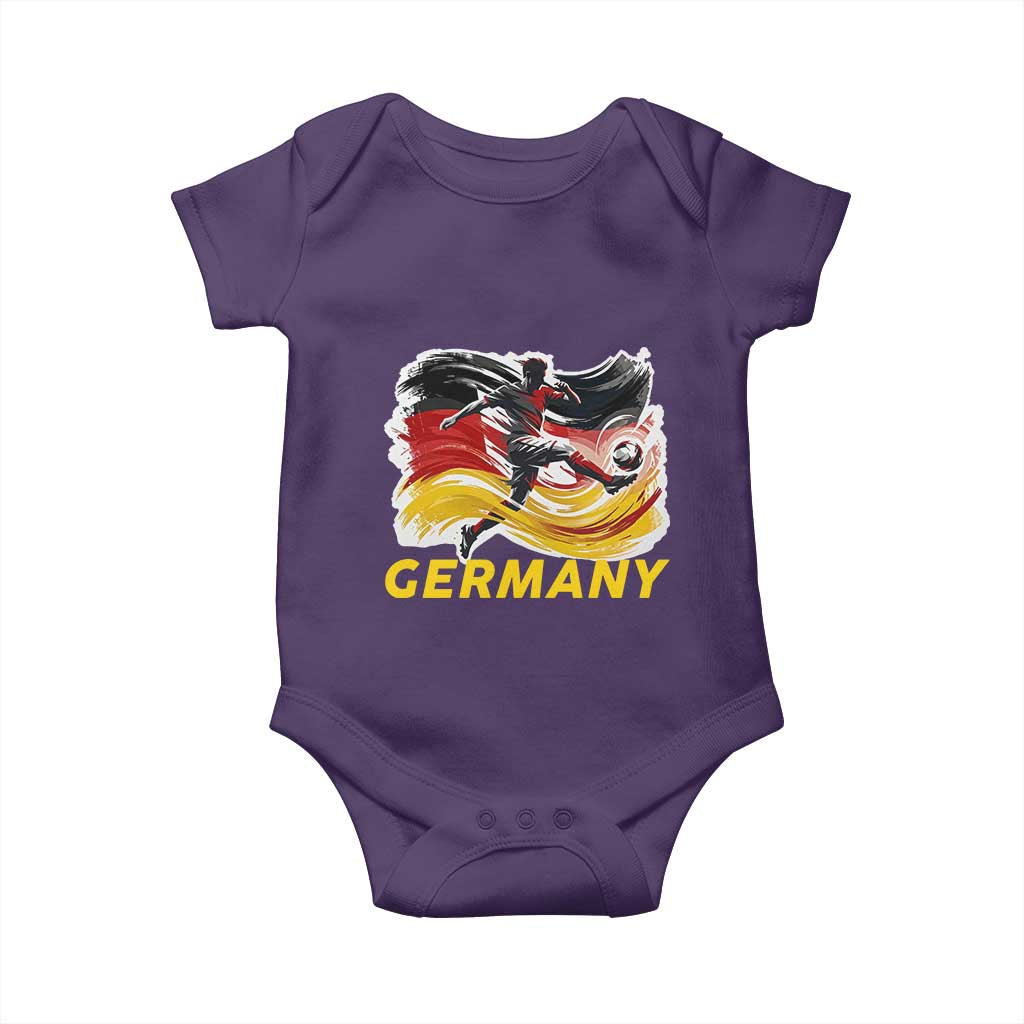Germany Soccer Fan Baby Onesie German Football Flag Game Day Supporter