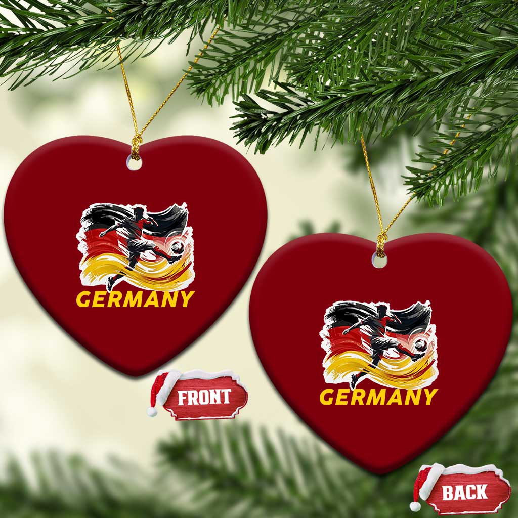 Germany Soccer Fan Ceramic Ornament German Football Flag Game Day Supporter