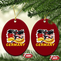 Germany Soccer Fan Ceramic Ornament German Football Flag Game Day Supporter