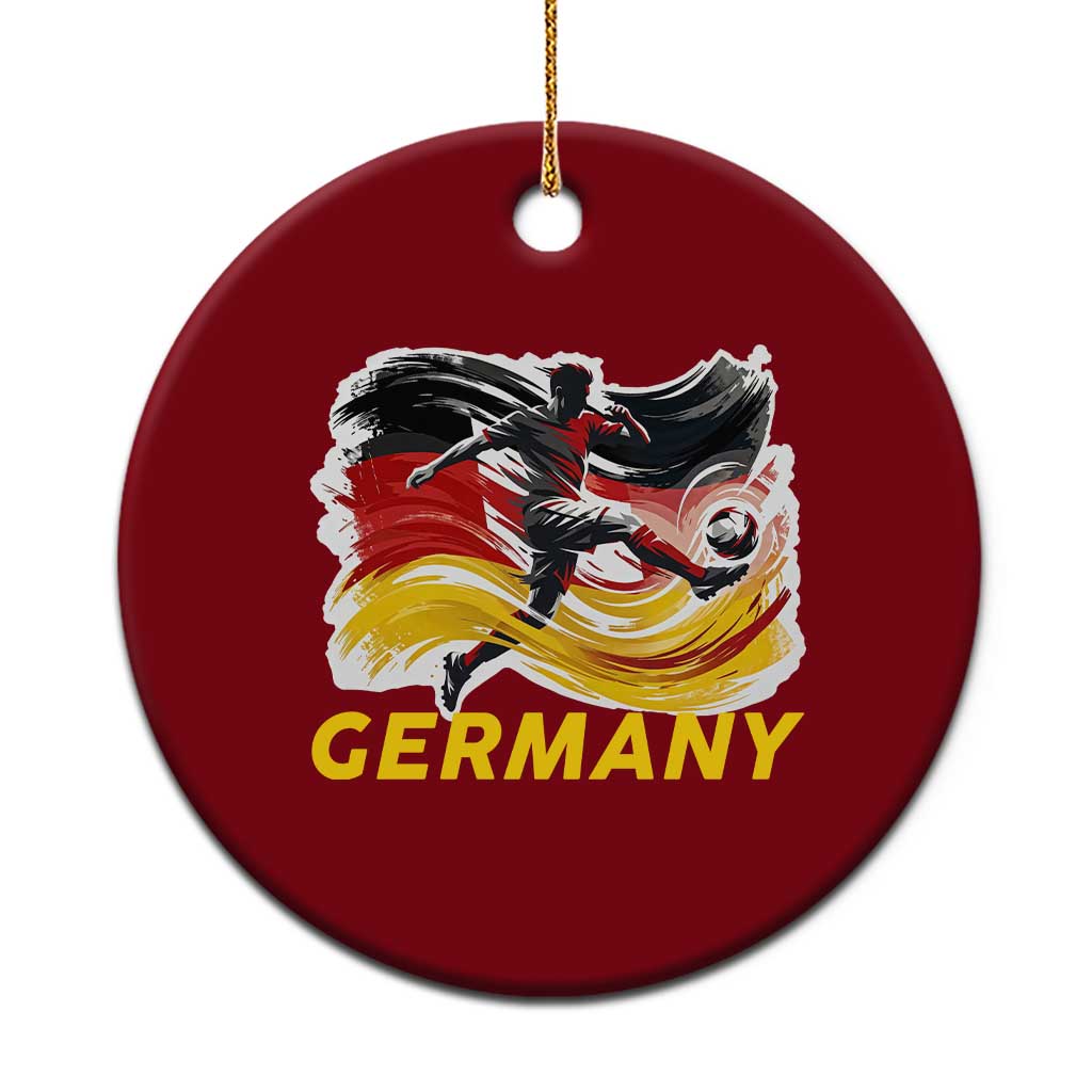 Germany Soccer Fan Ceramic Ornament German Football Flag Game Day Supporter