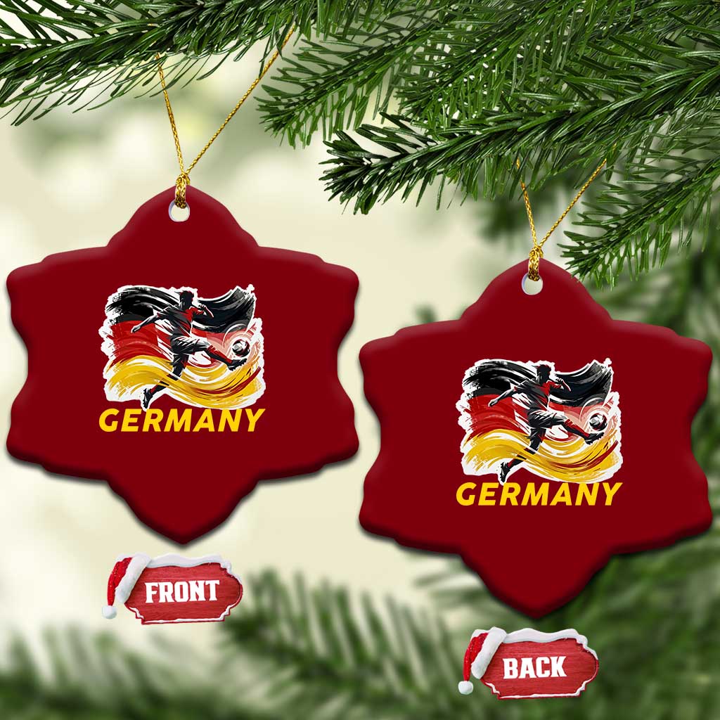 Germany Soccer Fan Ceramic Ornament German Football Flag Game Day Supporter