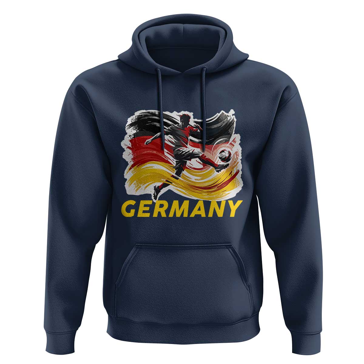 Germany Soccer Fan Hoodie German Football Flag Game Day Supporter
