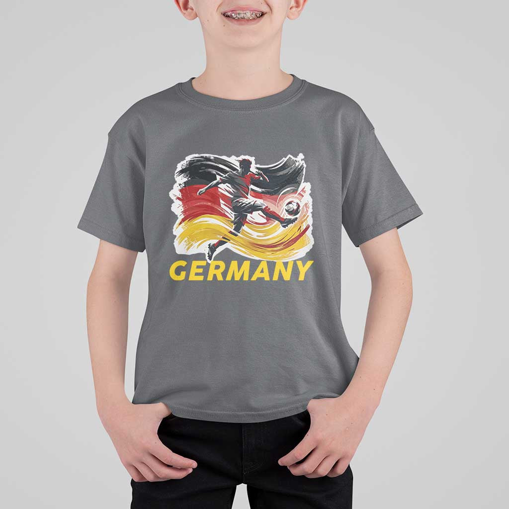 Germany Soccer Fan T Shirt For Kid German Football Flag Game Day Supporter