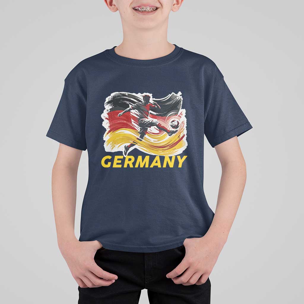 Germany Soccer Fan T Shirt For Kid German Football Flag Game Day Supporter