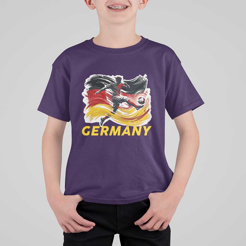 Germany Soccer Fan T Shirt For Kid German Football Flag Game Day Supporter