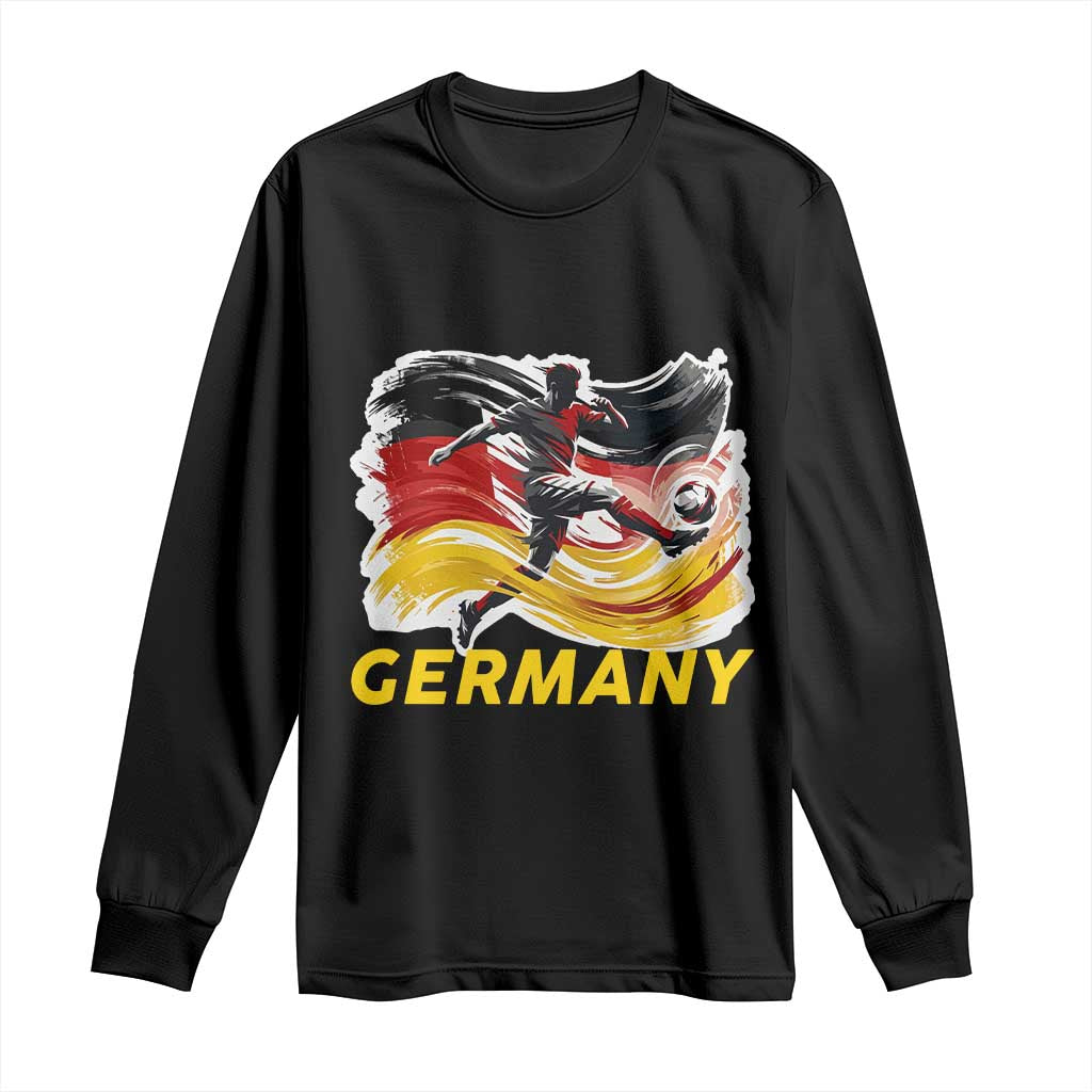 Germany Soccer Fan Long Sleeve Shirt German Football Flag Game Day Supporter