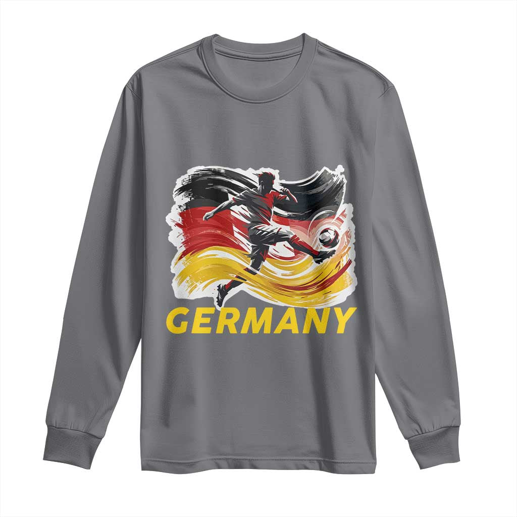 Germany Soccer Fan Long Sleeve Shirt German Football Flag Game Day Supporter