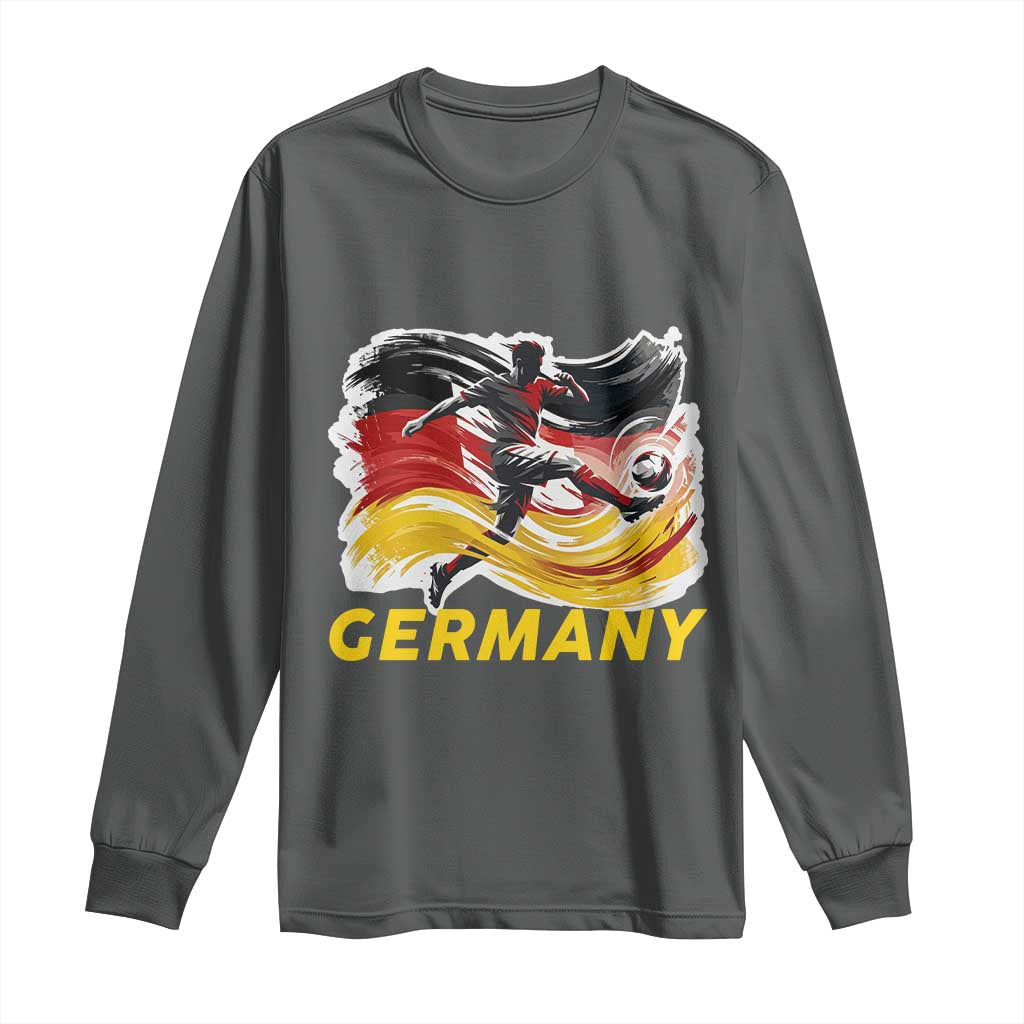 Germany Soccer Fan Long Sleeve Shirt German Football Flag Game Day Supporter