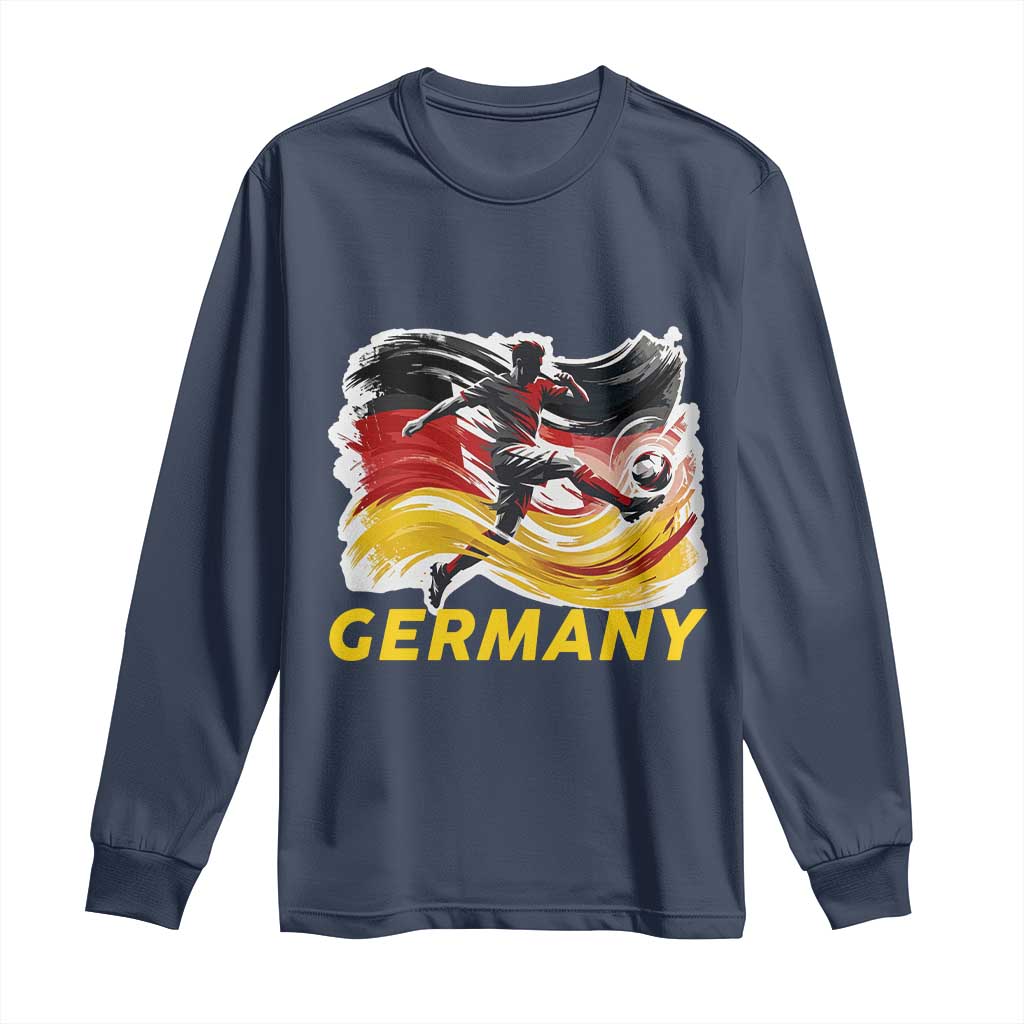 Germany Soccer Fan Long Sleeve Shirt German Football Flag Game Day Supporter