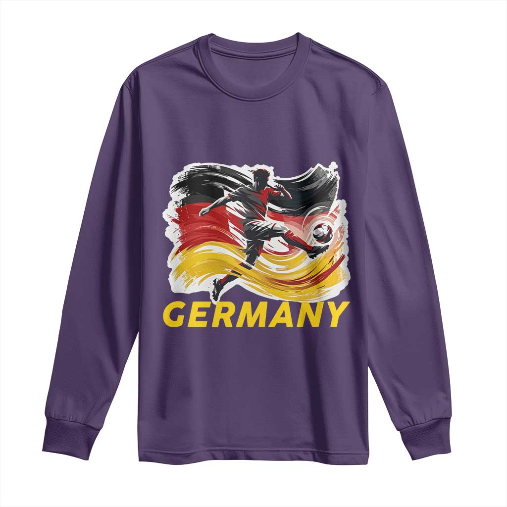 Germany Soccer Fan Long Sleeve Shirt German Football Flag Game Day Supporter