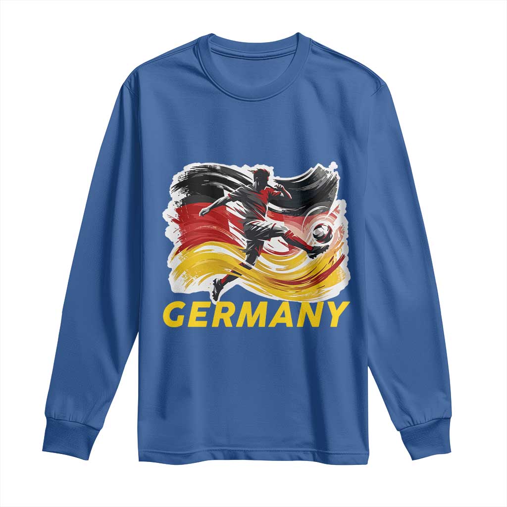 Germany Soccer Fan Long Sleeve Shirt German Football Flag Game Day Supporter