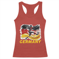 Germany Soccer Fan Racerback Tank Top German Football Flag Game Day Supporter
