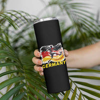 Germany Soccer Fan Skinny Tumbler German Football Flag Game Day Supporter