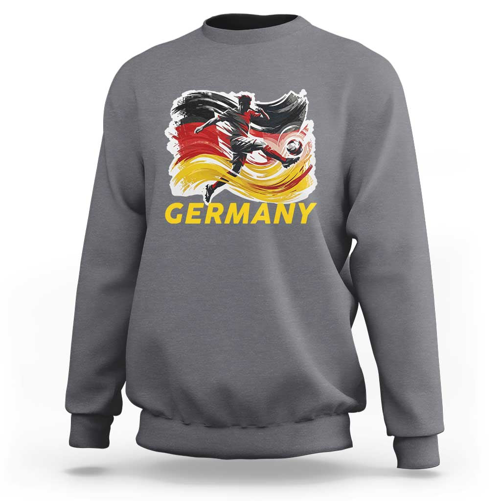 Germany Soccer Fan Sweatshirt German Football Flag Game Day Supporter