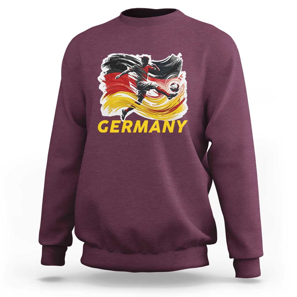 Germany Soccer Fan Sweatshirt German Football Flag Game Day Supporter