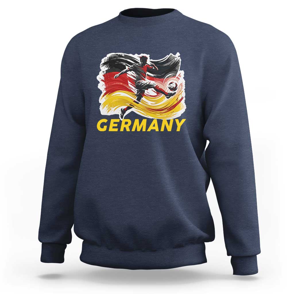 Germany Soccer Fan Sweatshirt German Football Flag Game Day Supporter