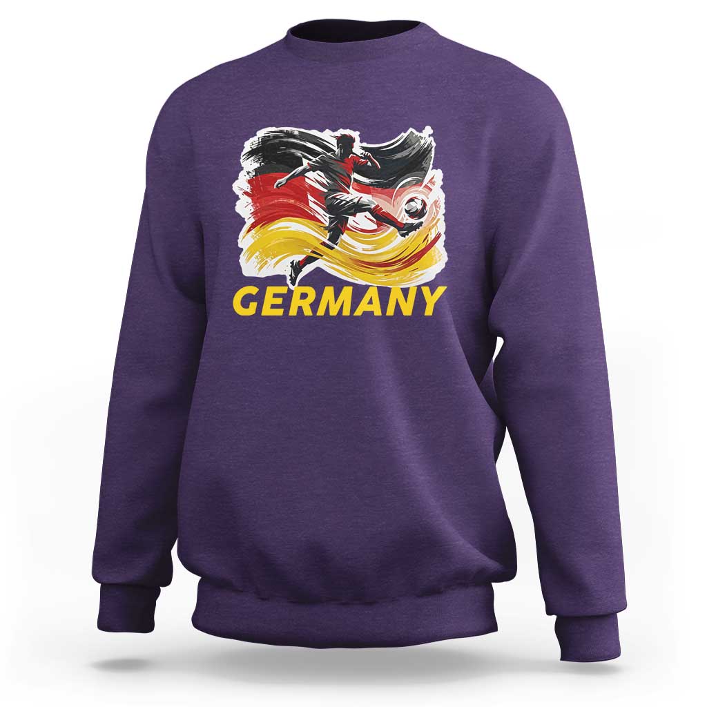 Germany Soccer Fan Sweatshirt German Football Flag Game Day Supporter