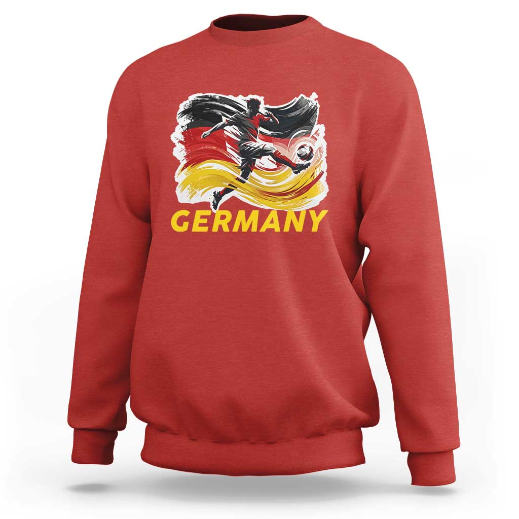 Germany Soccer Fan Sweatshirt German Football Flag Game Day Supporter