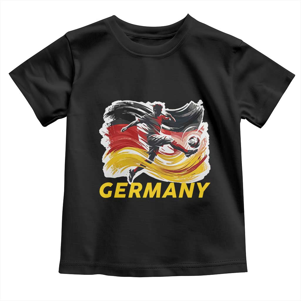 Germany Soccer Fan Toddler T Shirt German Football Flag Game Day Supporter