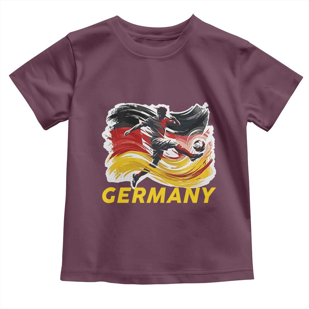 Germany Soccer Fan Toddler T Shirt German Football Flag Game Day Supporter