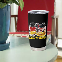 Germany Soccer Fan Tumbler Cup German Football Flag Game Day Supporter