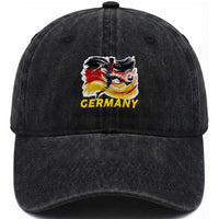 Germany Soccer Fan Washed Cotton Baseball Cap German Football Flag Game Day Supporter
