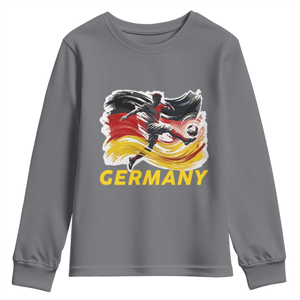 Germany Soccer Fan Youth Sweatshirt German Football Flag Game Day Supporter