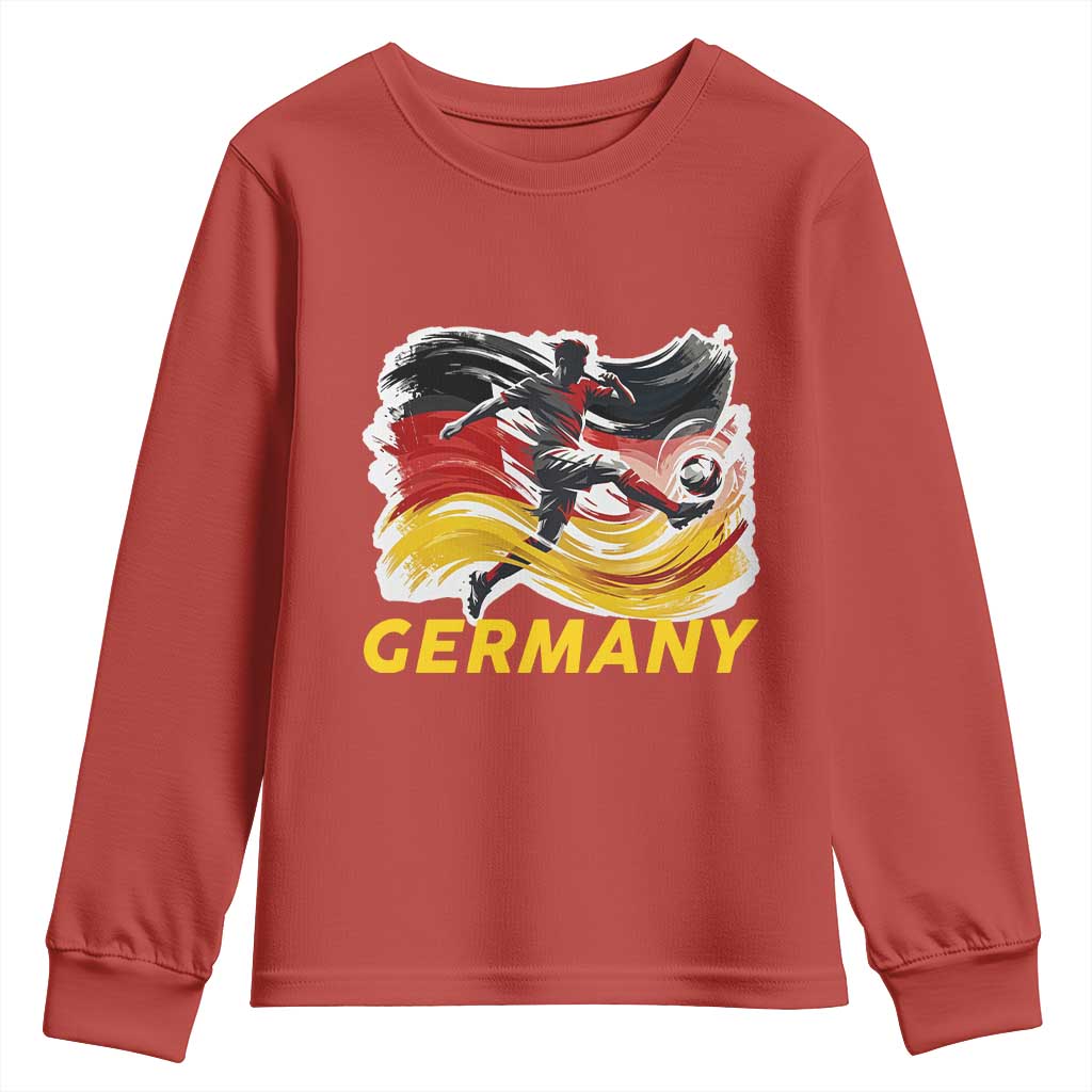 Germany Soccer Fan Youth Sweatshirt German Football Flag Game Day Supporter