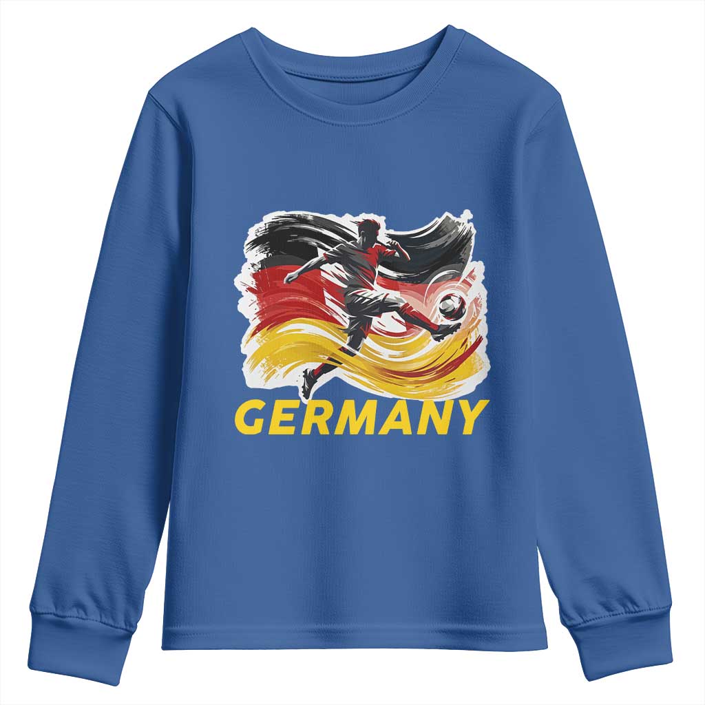 Germany Soccer Fan Youth Sweatshirt German Football Flag Game Day Supporter