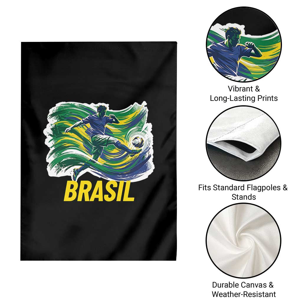 Brazil Soccer Brasil Flag Patriotic Sports Garden Flag Brazilian Football Fan Supporter