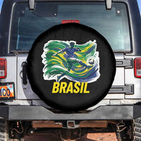Brazil Soccer Brasil Flag Patriotic Sports Spare Tire Cover Brazilian Football Fan Supporter