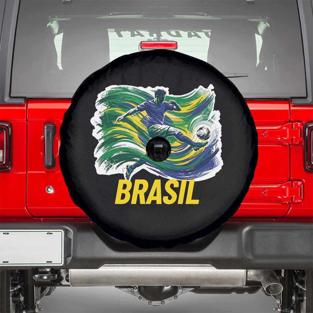 Brazil Soccer Brasil Flag Patriotic Sports Spare Tire Cover Brazilian Football Fan Supporter