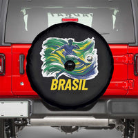 Brazil Soccer Brasil Flag Patriotic Sports Spare Tire Cover Brazilian Football Fan Supporter