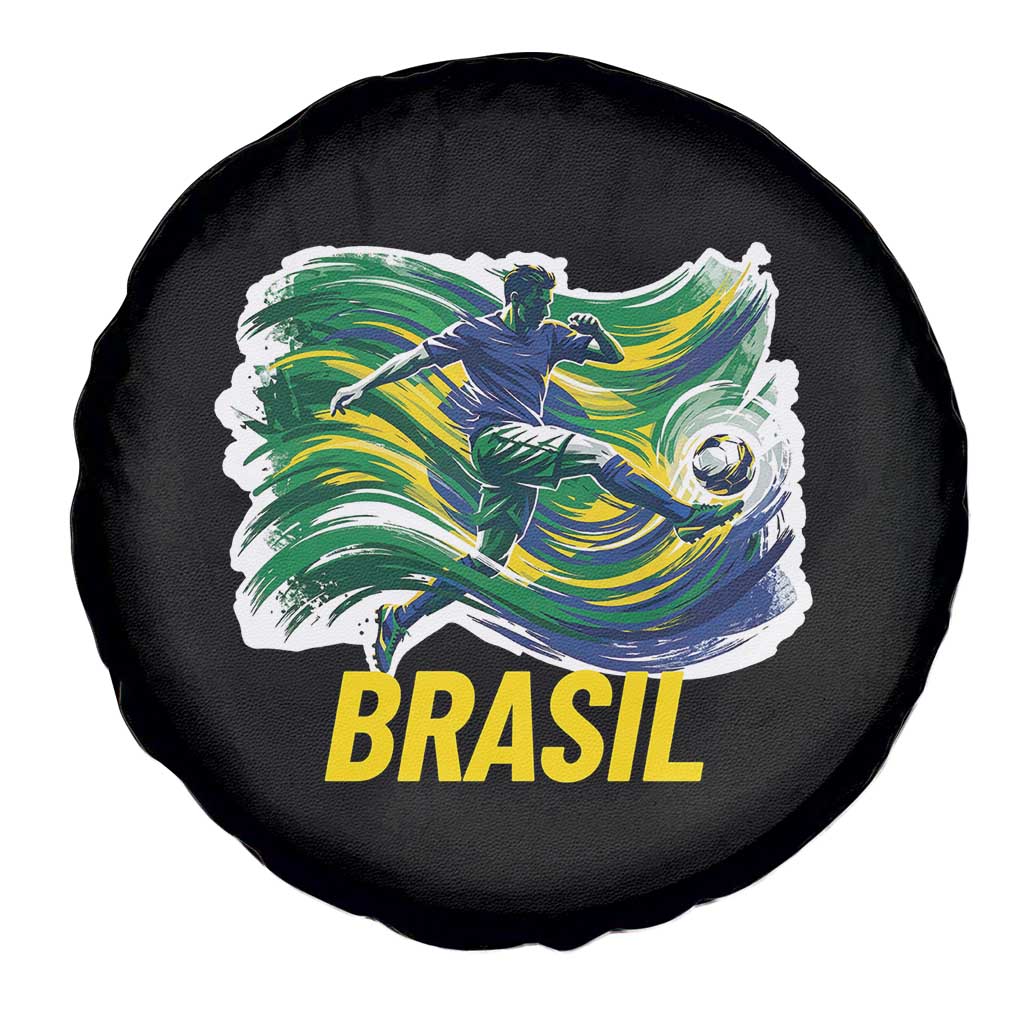 Brazil Soccer Brasil Flag Patriotic Sports Spare Tire Cover Brazilian Football Fan Supporter