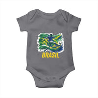 Soccer Brazil Brasil Flag Patriotic Sports Baby Onesie Brazilian Football Fan Supporter