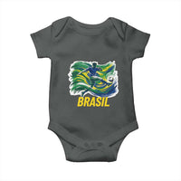 Soccer Brazil Brasil Flag Patriotic Sports Baby Onesie Brazilian Football Fan Supporter