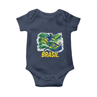 Soccer Brazil Brasil Flag Patriotic Sports Baby Onesie Brazilian Football Fan Supporter