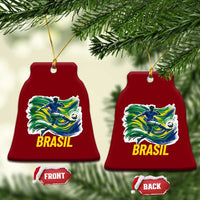Brazil Soccer Brasil Flag Patriotic Sports Ceramic Ornament Brazilian Football Fan Supporter