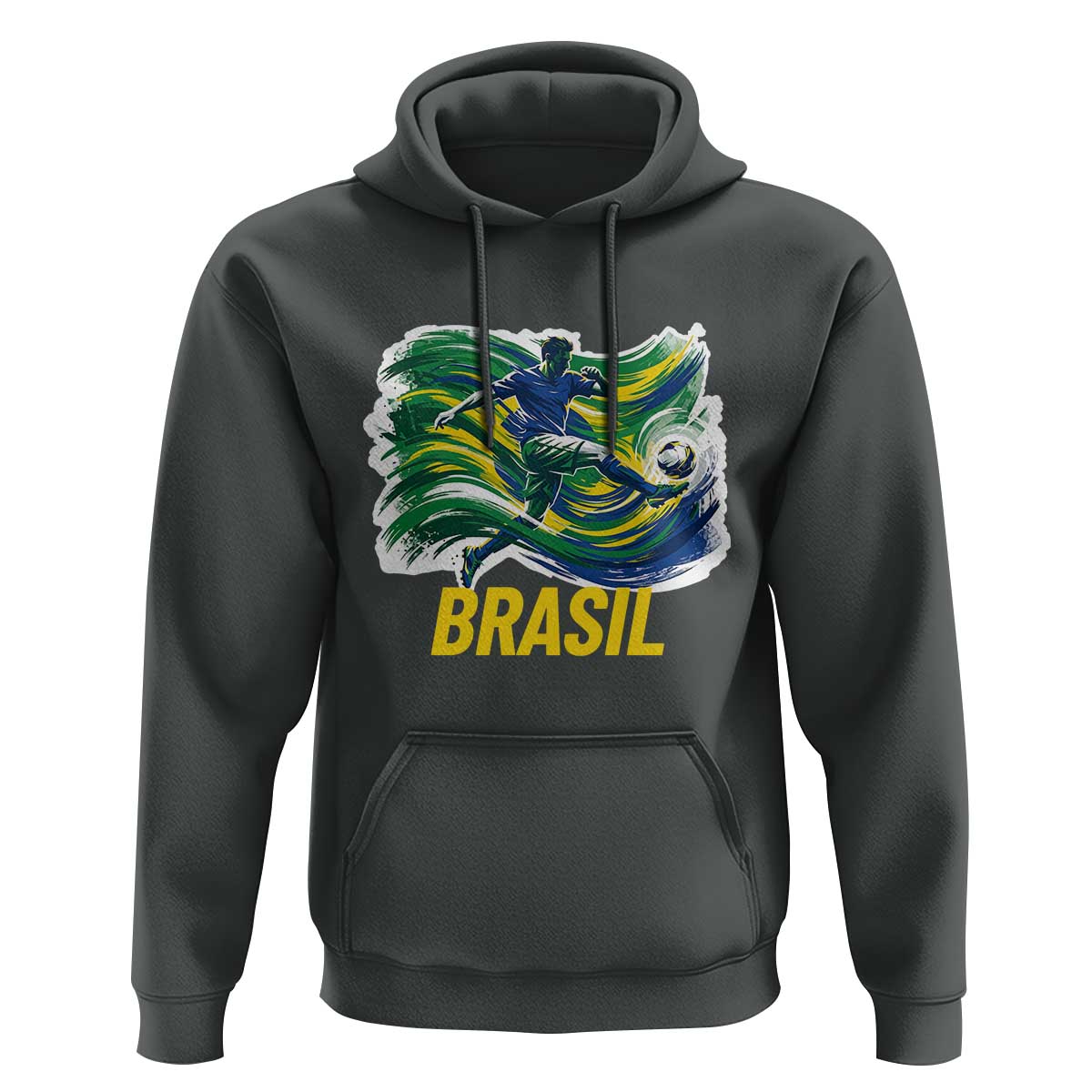 Soccer Brazil Brasil Flag Patriotic Sports Hoodie Brazilian Football Fan Supporter