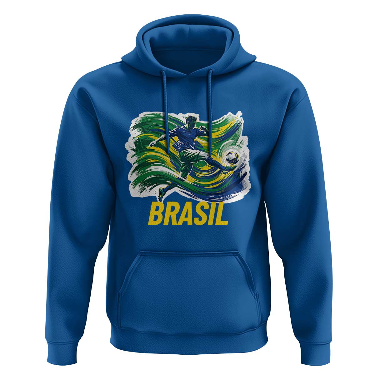 Soccer Brazil Brasil Flag Patriotic Sports Hoodie Brazilian Football Fan Supporter