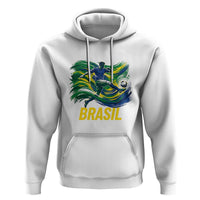 Soccer Brazil Brasil Flag Patriotic Sports Hoodie Brazilian Football Fan Supporter